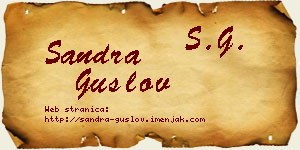 Sandra Guslov vizit kartica